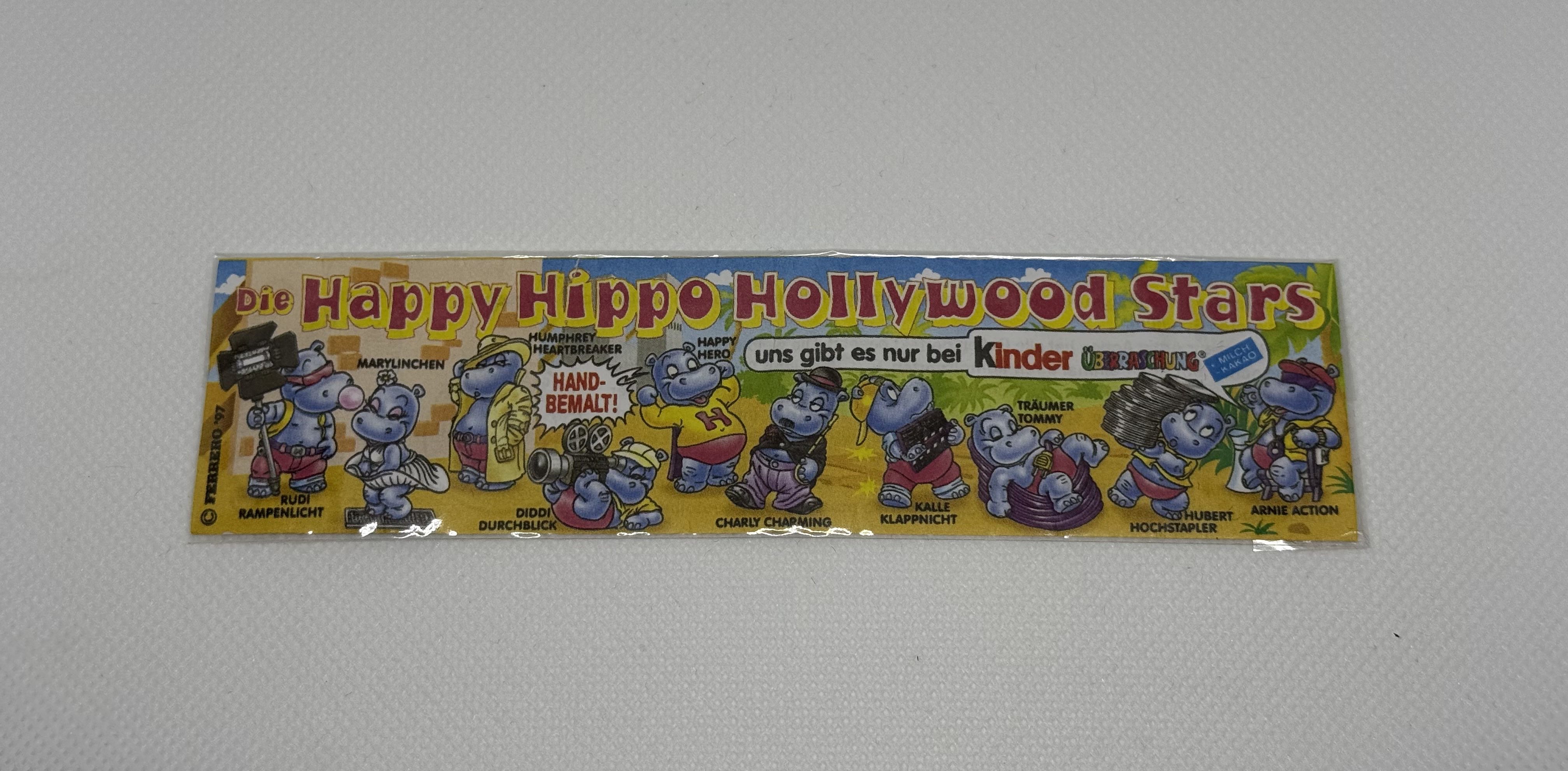 Las estrellas de Hollywood del hipopótamo feliz - Cartina