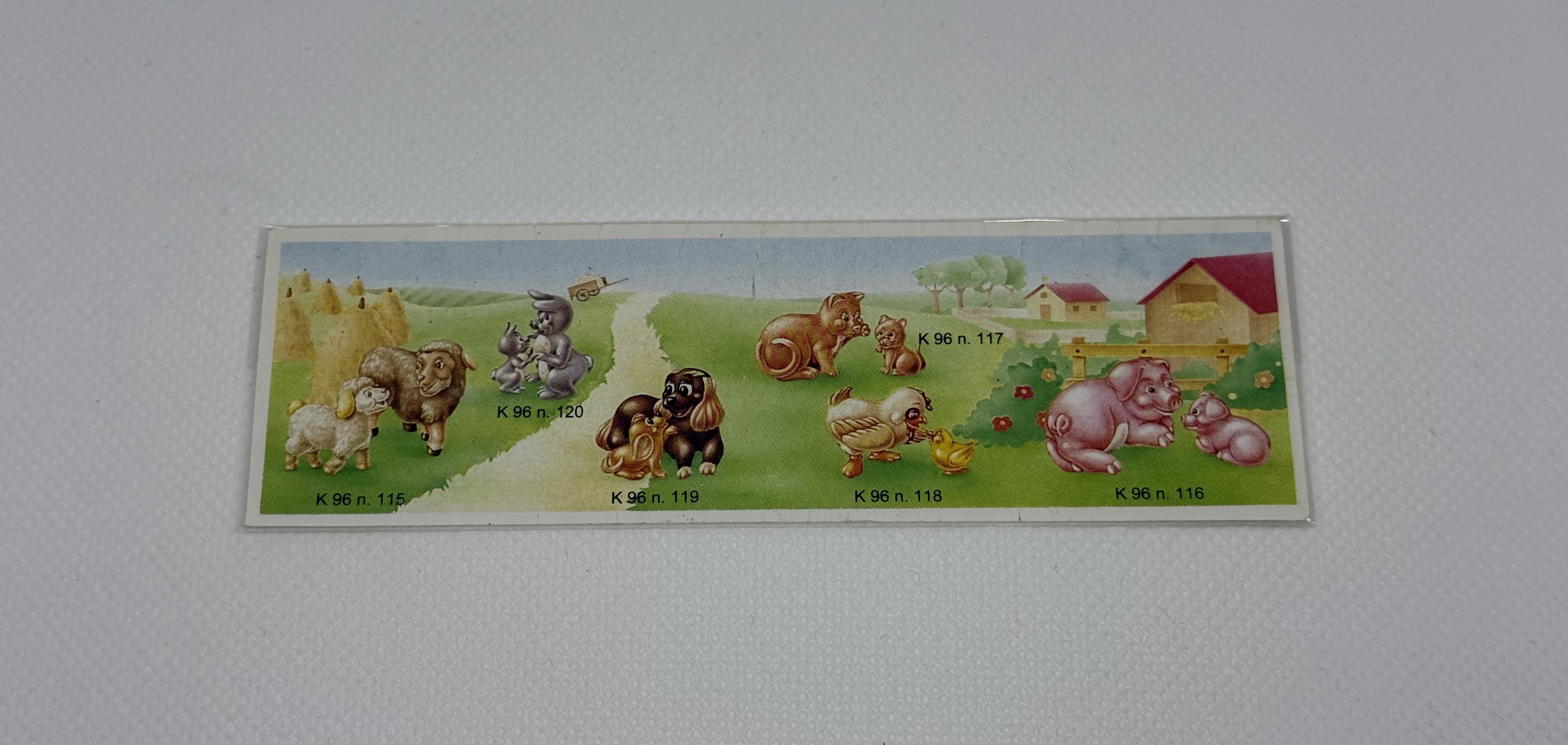 Varios animales y sus crías - Cartina