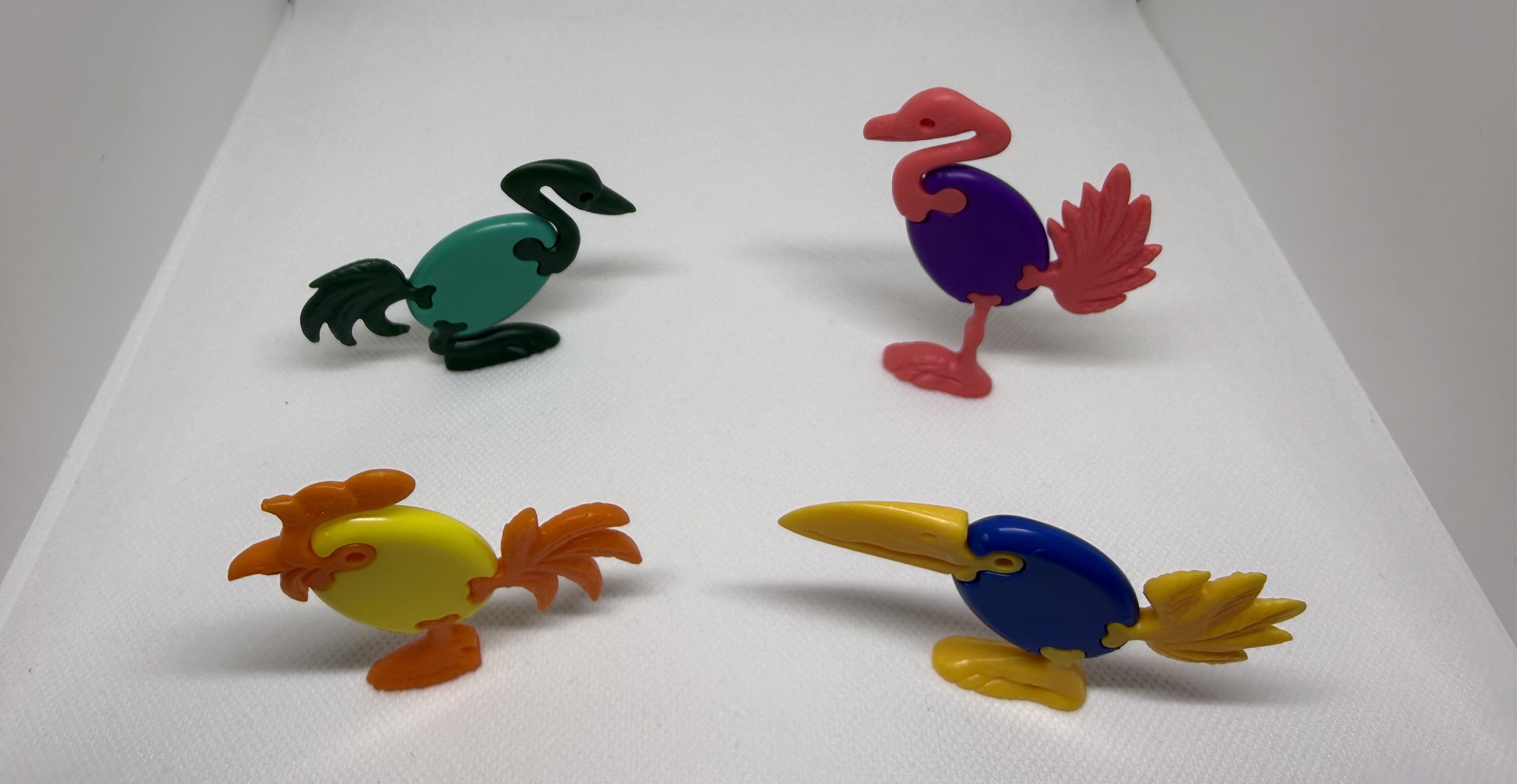 Aves puzles de plástico - Portada