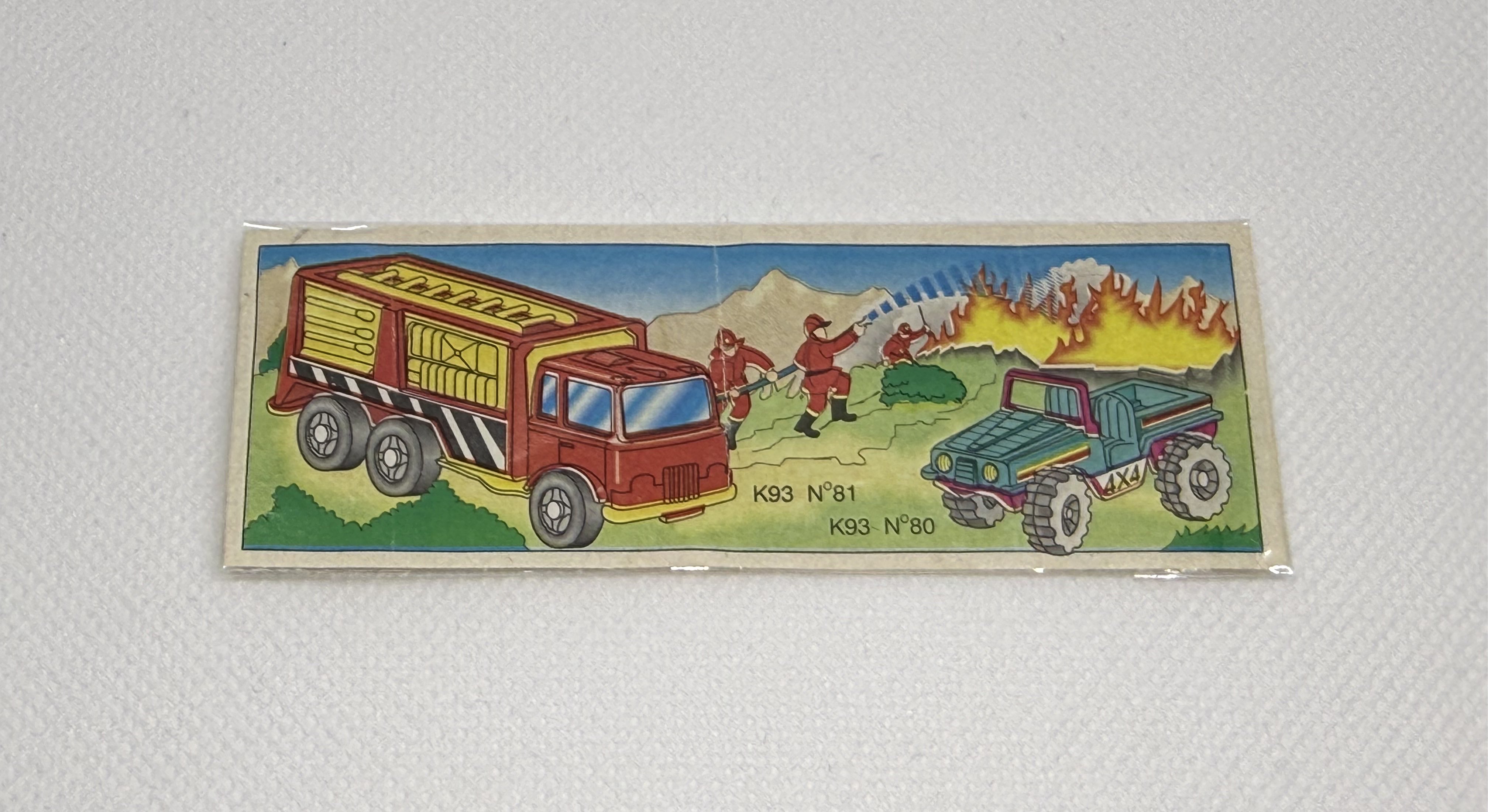 Auto de bomberos y Jeep - Cartina